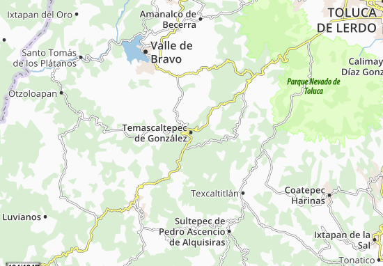 Temascaltepec de González Map