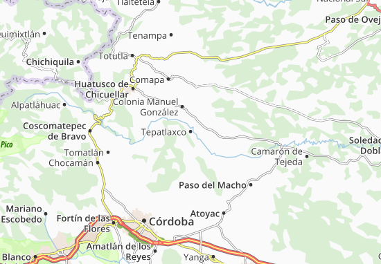 Kaart Plattegrond Tepatlaxco