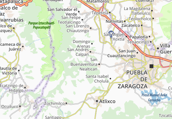 San Nicolás de los Ranchos Map