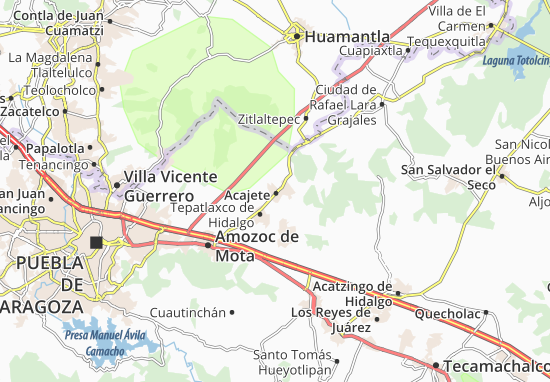 Karte Stadtplan Acajete
