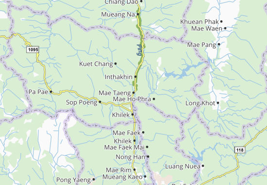 Mapa Mae Taeng