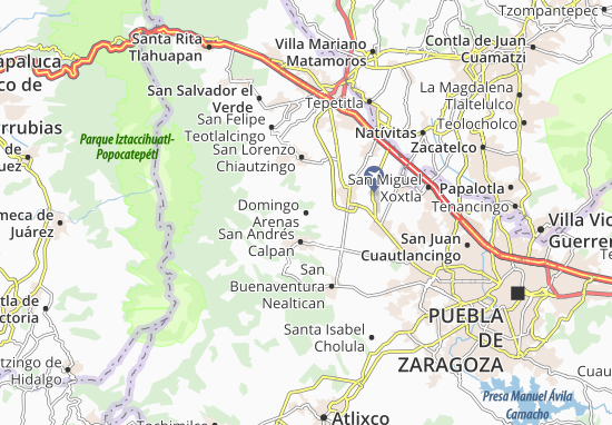 Karte Stadtplan Domingo Arenas