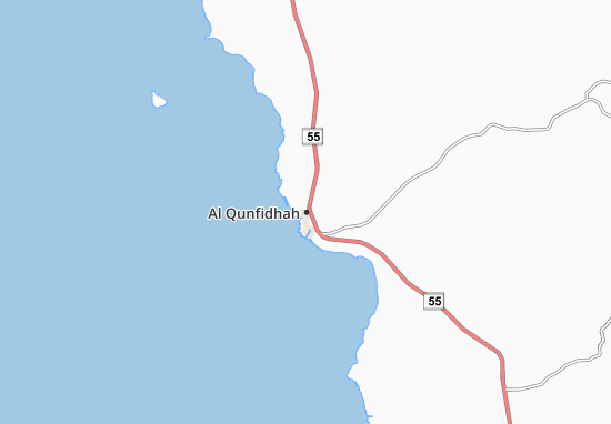 Karte Stadtplan Al Qunfidhah