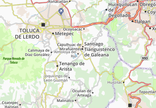 Carte-Plan Almoloya del Río