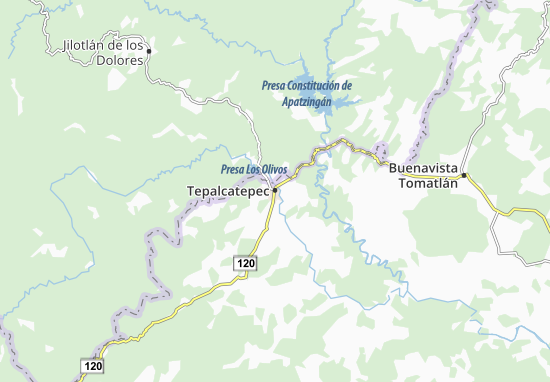 Mapa Tepalcatepec