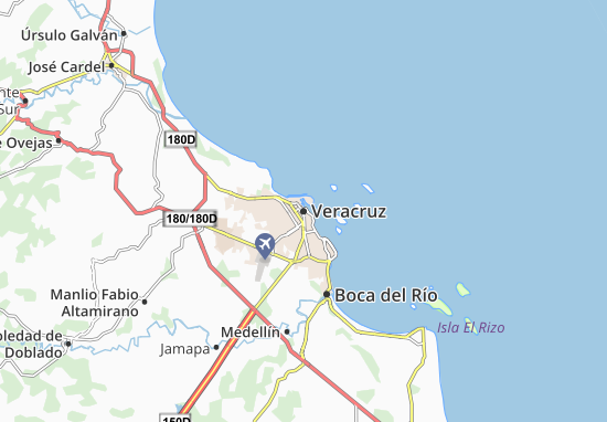 Kaart Plattegrond Veracruz