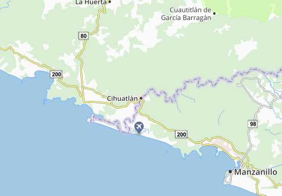 Mapa Cihuatlán