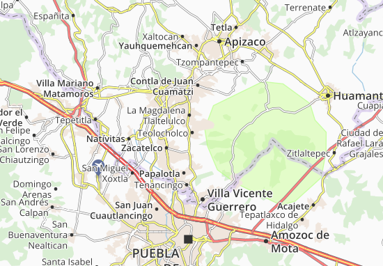 Mapa Teolocholco