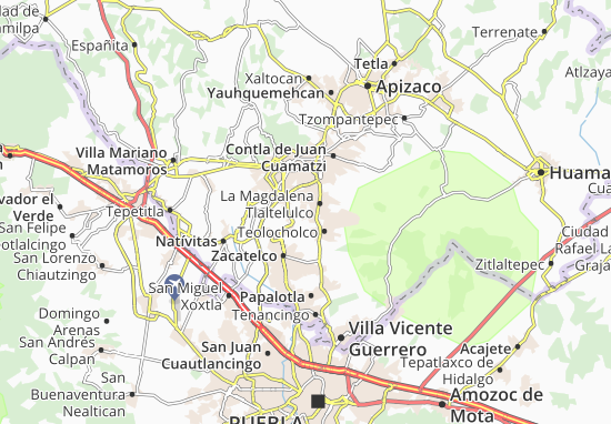 Mapa Santa Isabel Xiloxoxtla