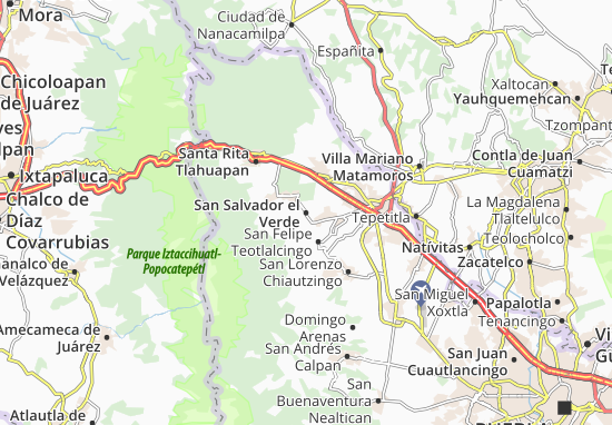 Karte Stadtplan San Salvador el Verde