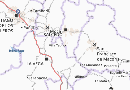 Karte Stadtplan Villa Tapia