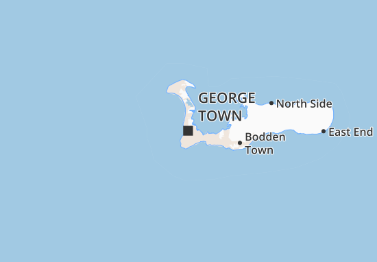 Kaart Plattegrond George Town