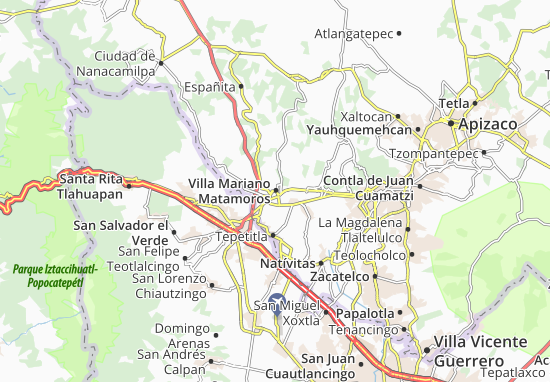 Kaart Plattegrond Villa Mariano Matamoros