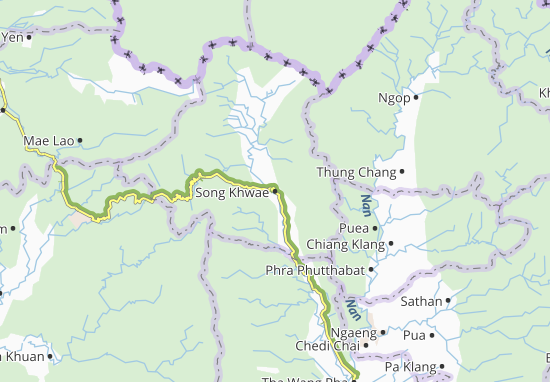 Karte Stadtplan Song Khwae