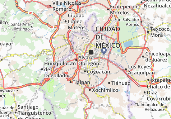 Karte Stadtplan Benito Juárez