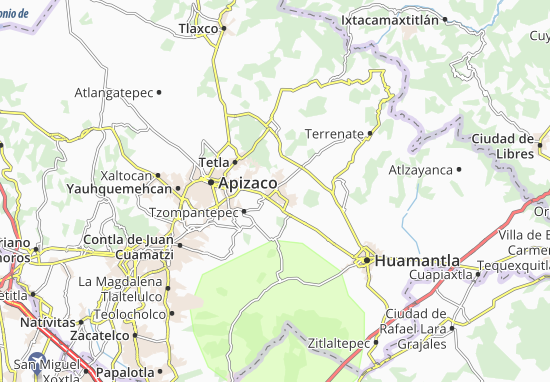Karte Stadtplan Xaloztoc