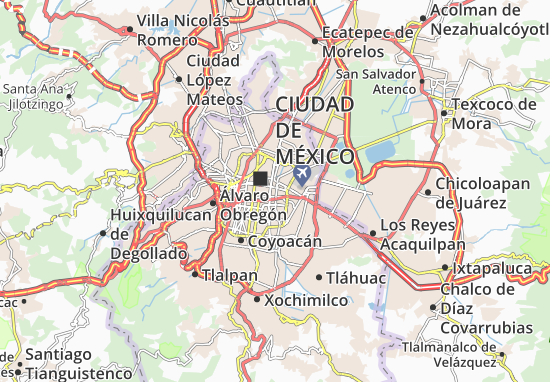 Kaart Plattegrond Venustiano Carranza