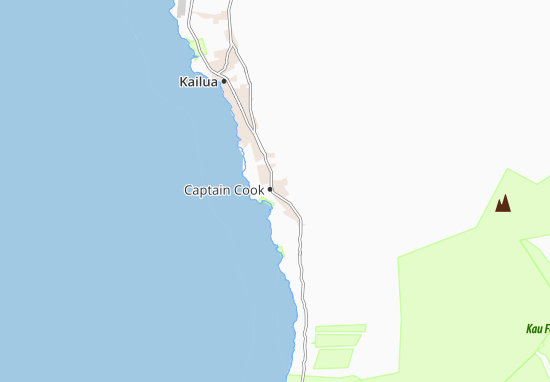 Mapa Captain Cook