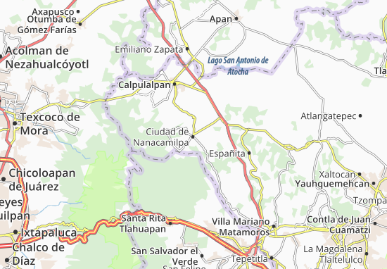 Mapa Ciudad de Nanacamilpa
