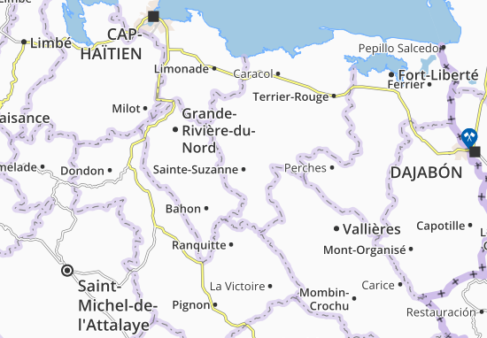 Mapa Sainte-Suzanne