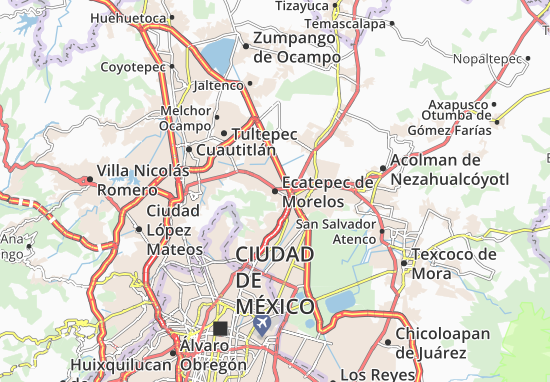 Mapa Ecatepec de Morelos