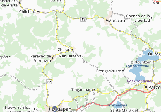 Karte Stadtplan Nahuatzen