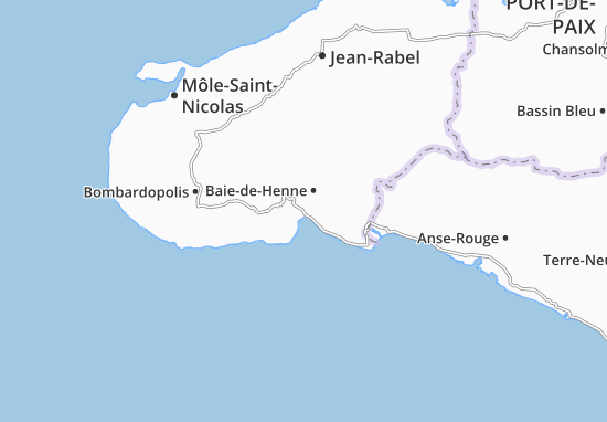 Mapa Baie-de-Henne