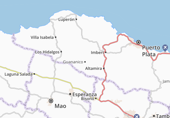 Kaart Plattegrond Guananico