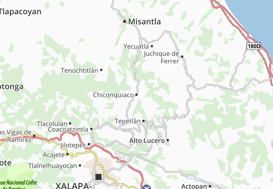 Mapa Chiconquiaco