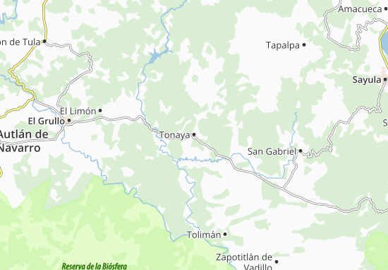 Mapa Tonaya