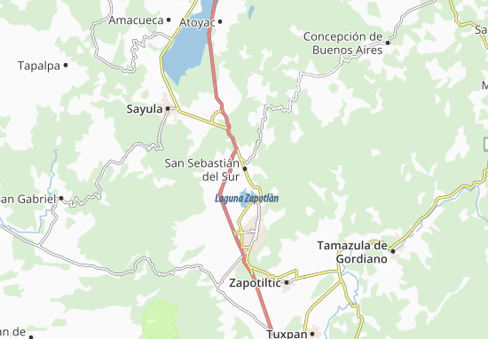 Mapa San Sebastián del Sur