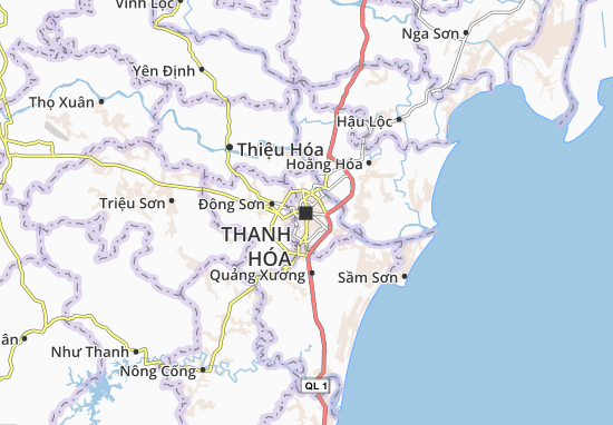 Kaart Plattegrond Thanh Hóa