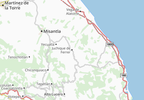 Juchique de Ferrer Map