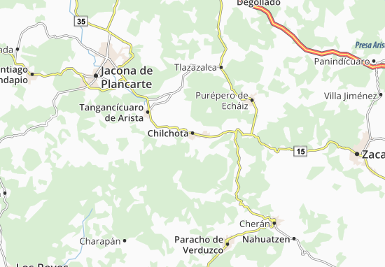Karte Stadtplan Chilchota