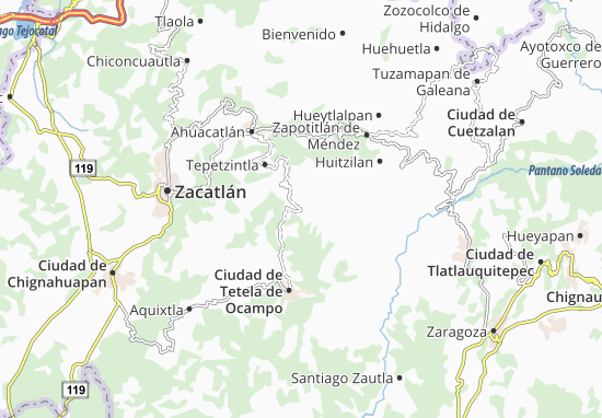 Mapa San Esteban Cuautempan