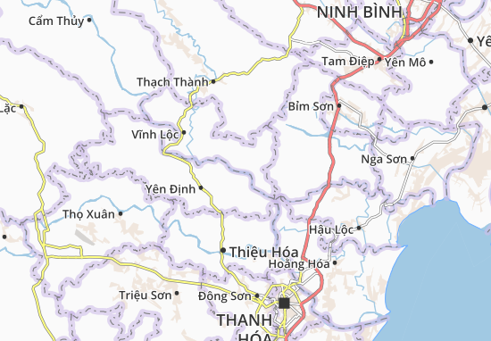 Karte Stadtplan Vĩnh Minh