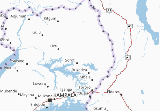 Mapa Amuria