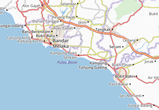 Carte-Plan Kampung Bukit Serkam