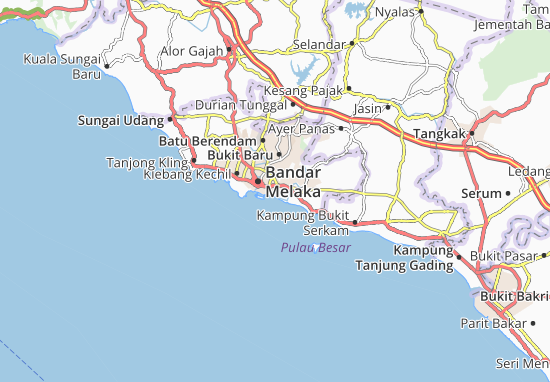 Mapa Ujong Pasir