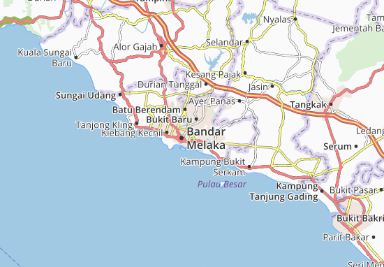 Karte Stadtplan Bukit Piatu
