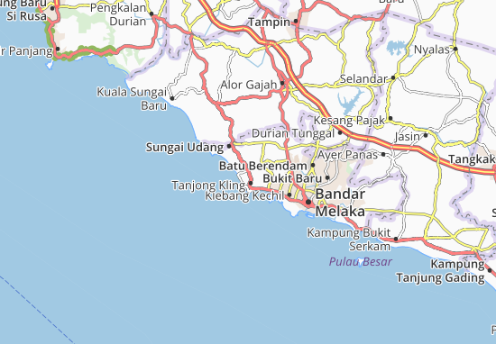 Karte Stadtplan Tangga Batu