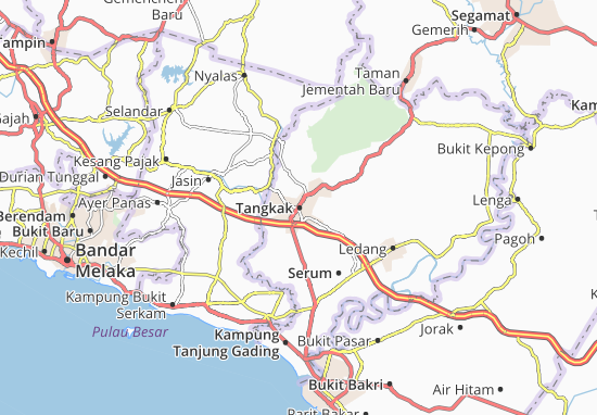 Karte Stadtplan Tangkak