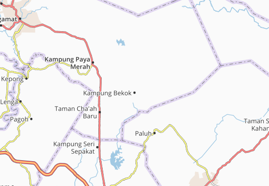 Karte Stadtplan Kampung Bekok
