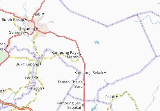 Kaart Plattegrond Kampung Paya Merah