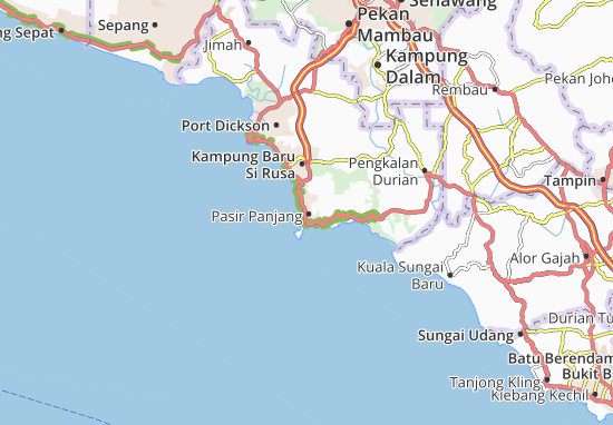 Karte Stadtplan Pasir Panjang