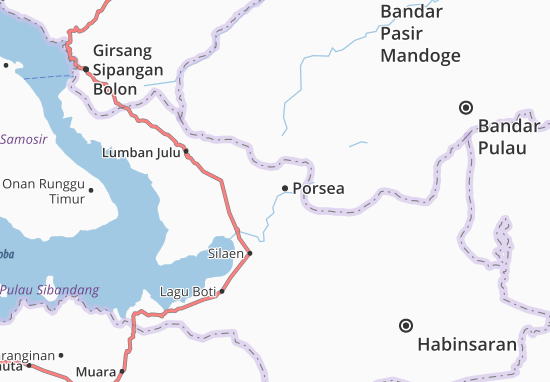 Karte Stadtplan Porsea
