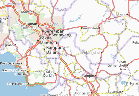 Kaart Plattegrond Kampung Tengah Spri