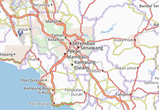 Karte Stadtplan Kampung Dalam