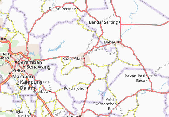Michelin Kuala Pilah Map Viamichelin