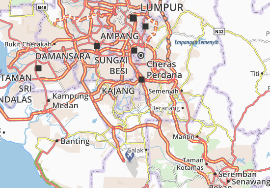 Karte Stadtplan Putrajaya